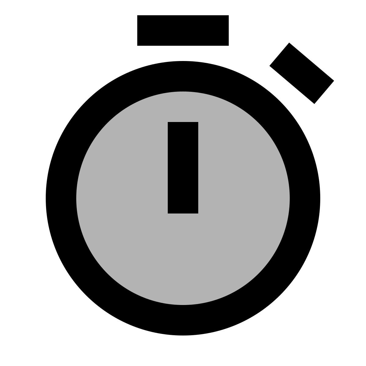 material two tone style stopwatch icon