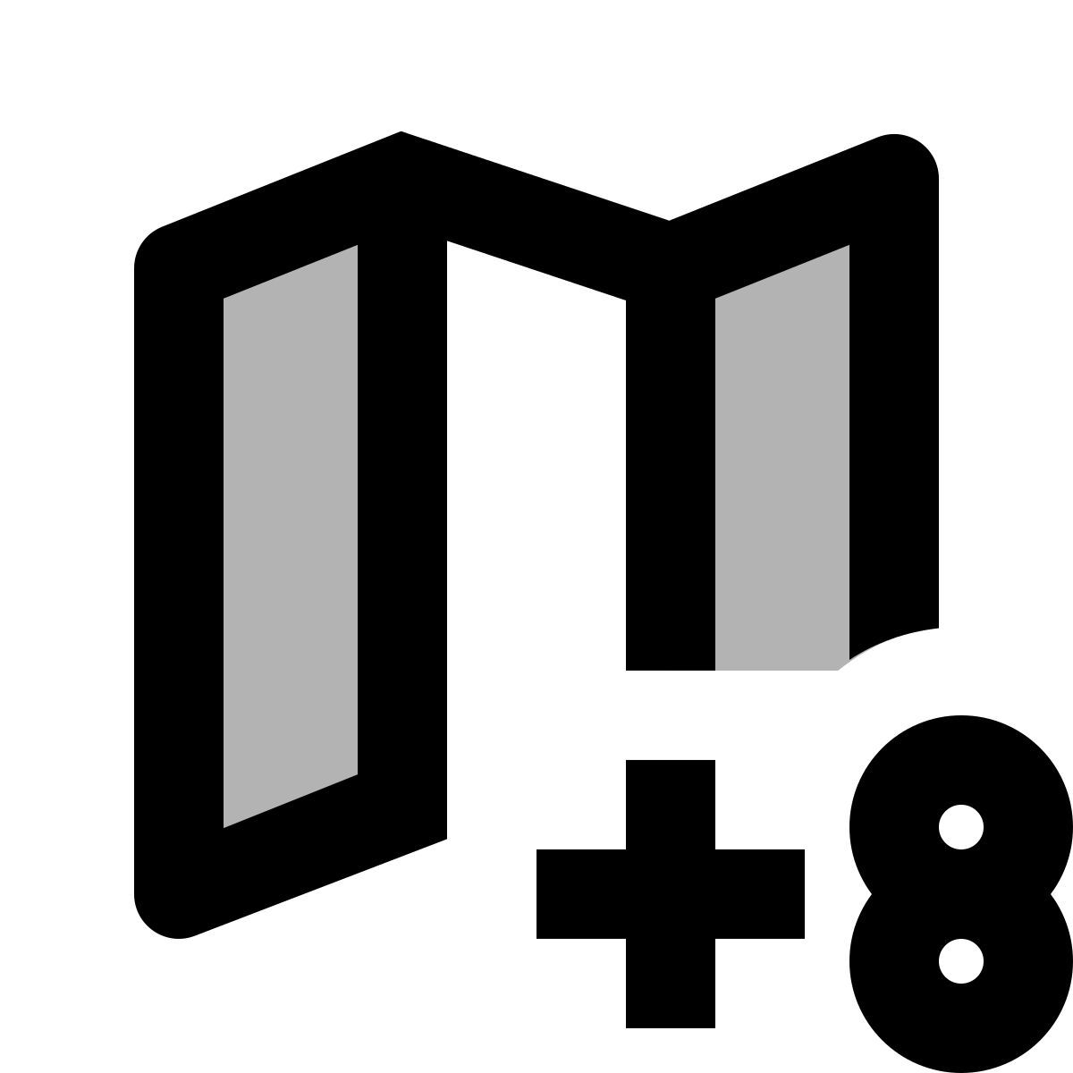 material two tone style zona horaria + 8 icon