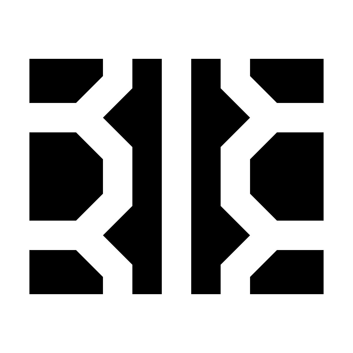 material two tone style tire track icon