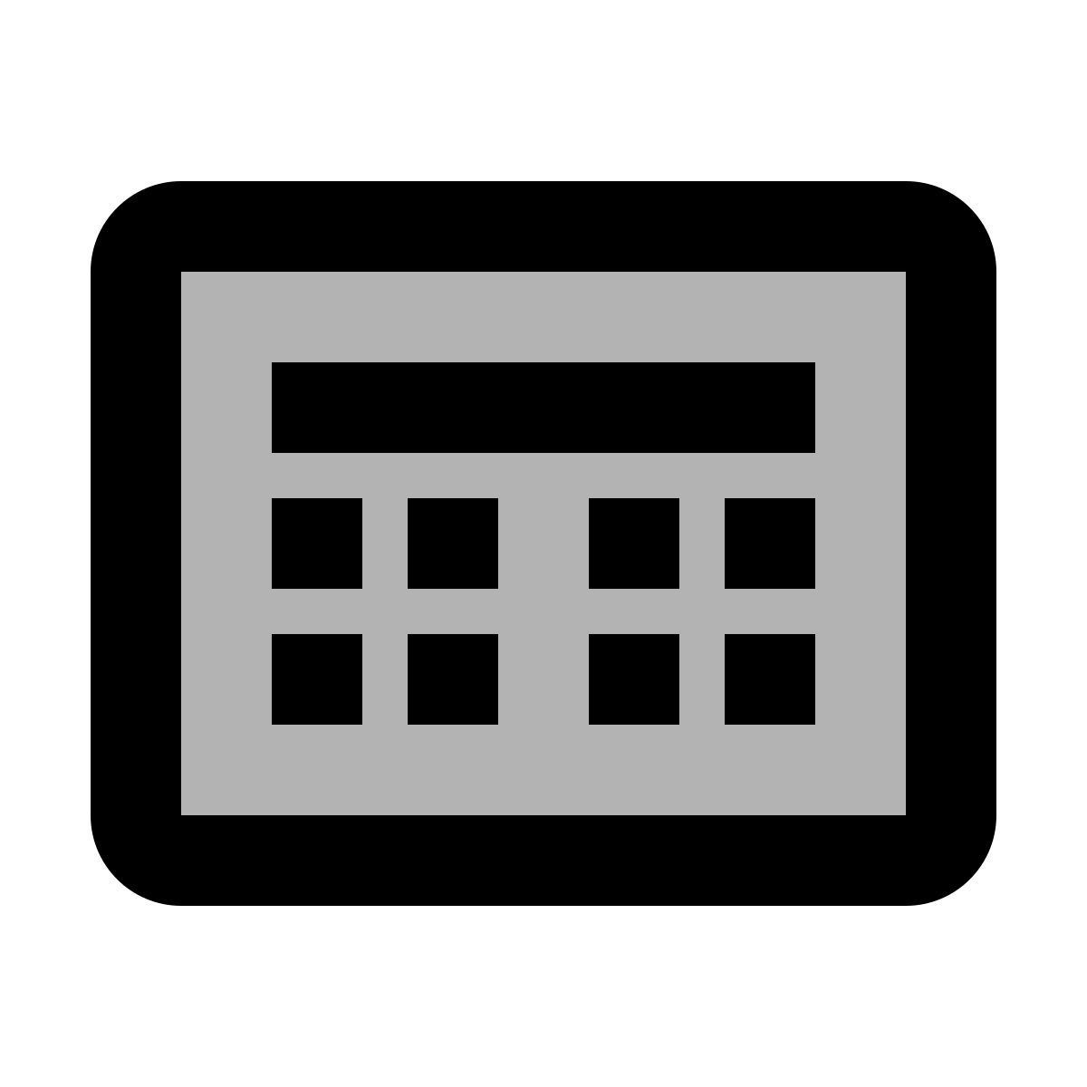 material two tone style código de tarjeta token icon