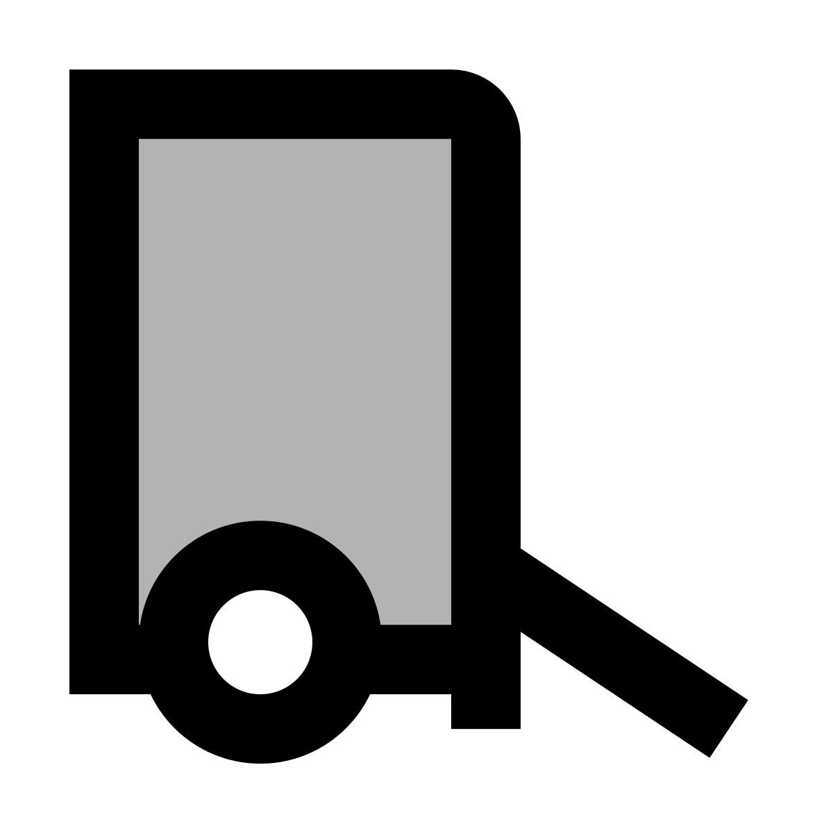 material two tone style 트럭 진입로 icon