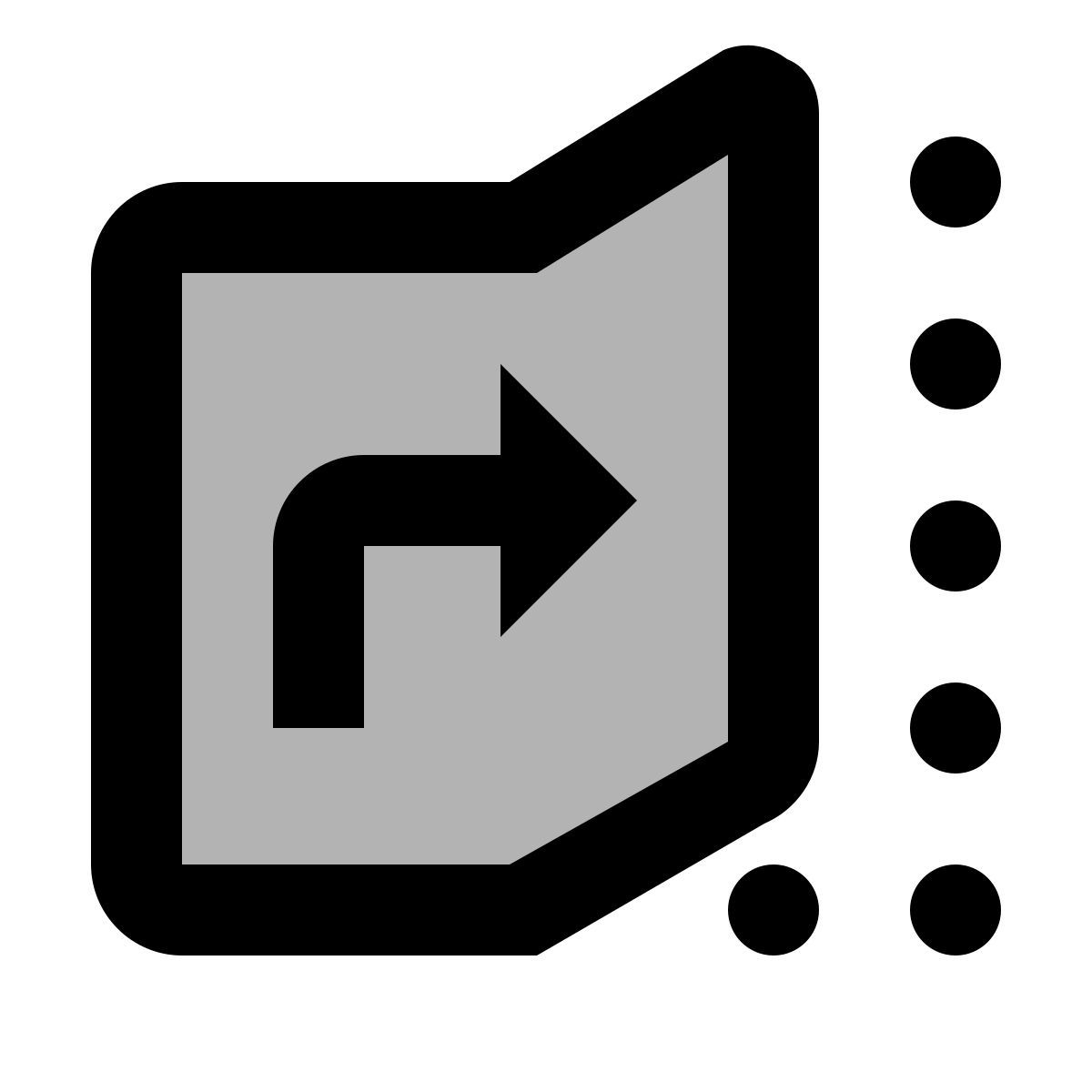 material two tone style bend icon