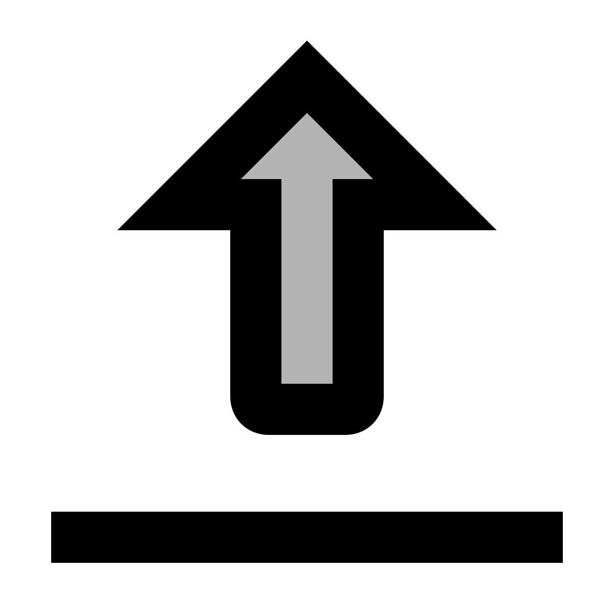 material two tone style 업로드 icon