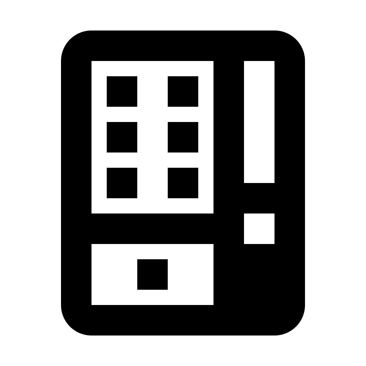 material two tone style distributeur automatique icon