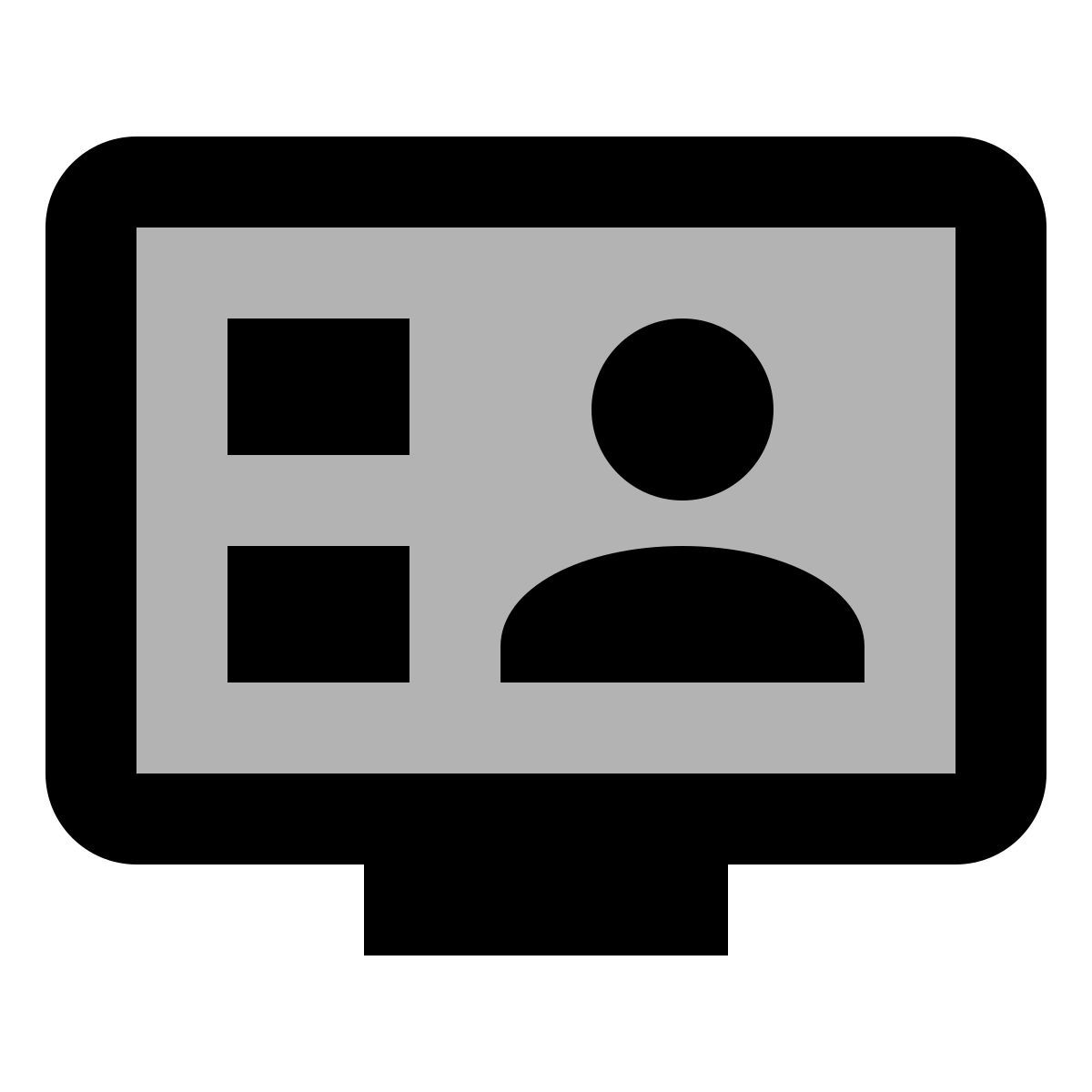 material two tone style video conferenza icon