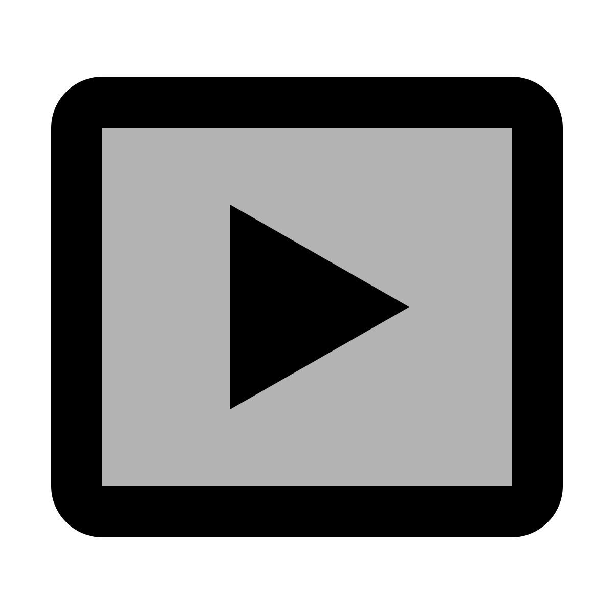 material two tone style 비디오 icon