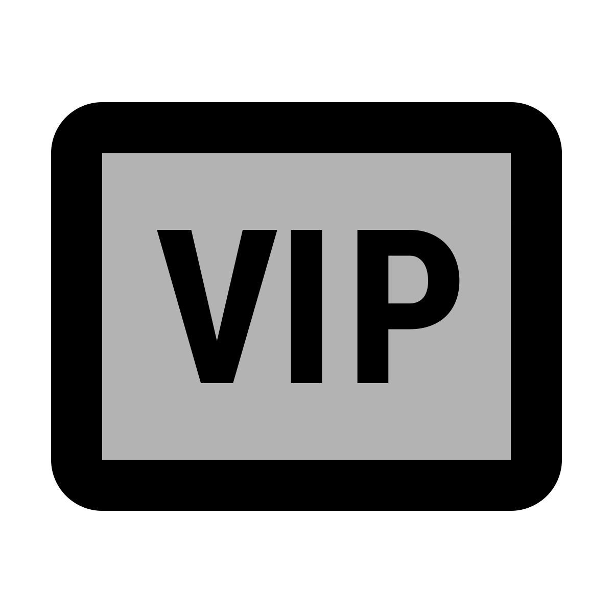 material two tone style vip icon