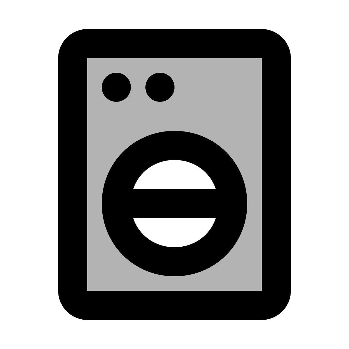 material two tone style 洗衣机 icon
