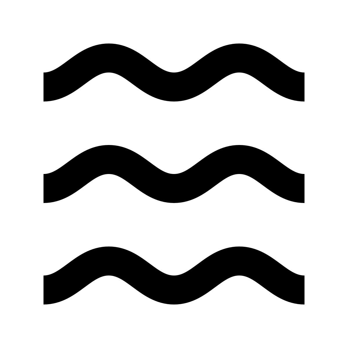 material two tone style líneas onduladas icon