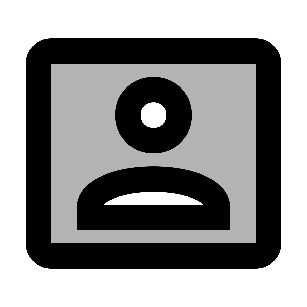 material two tone style webcam man icon