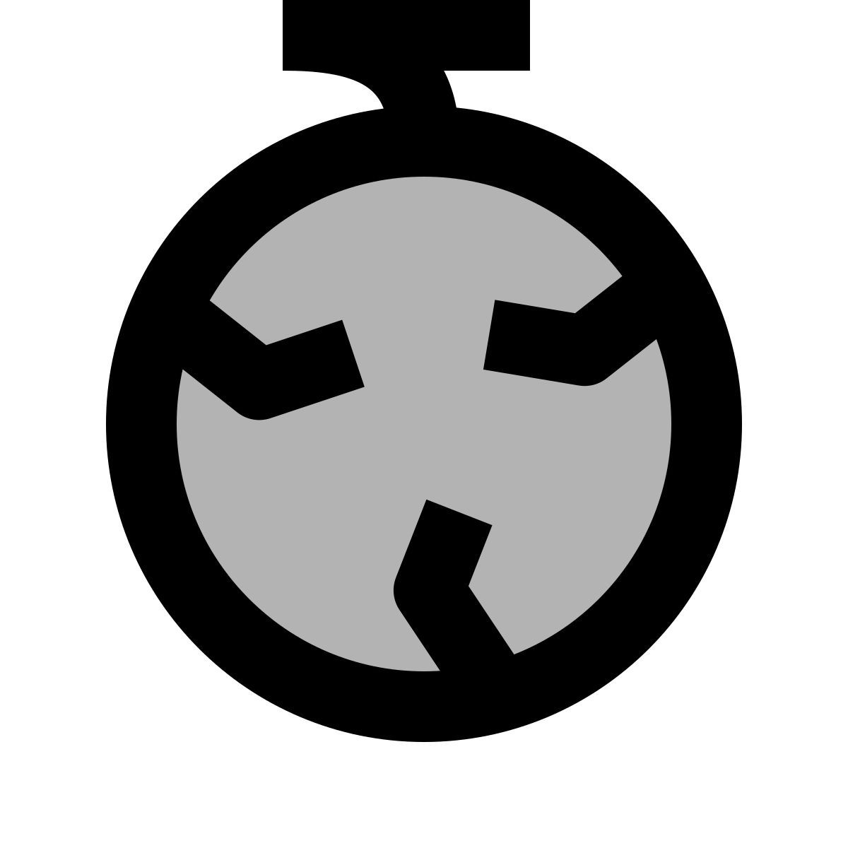 material two tone style ganze melone icon