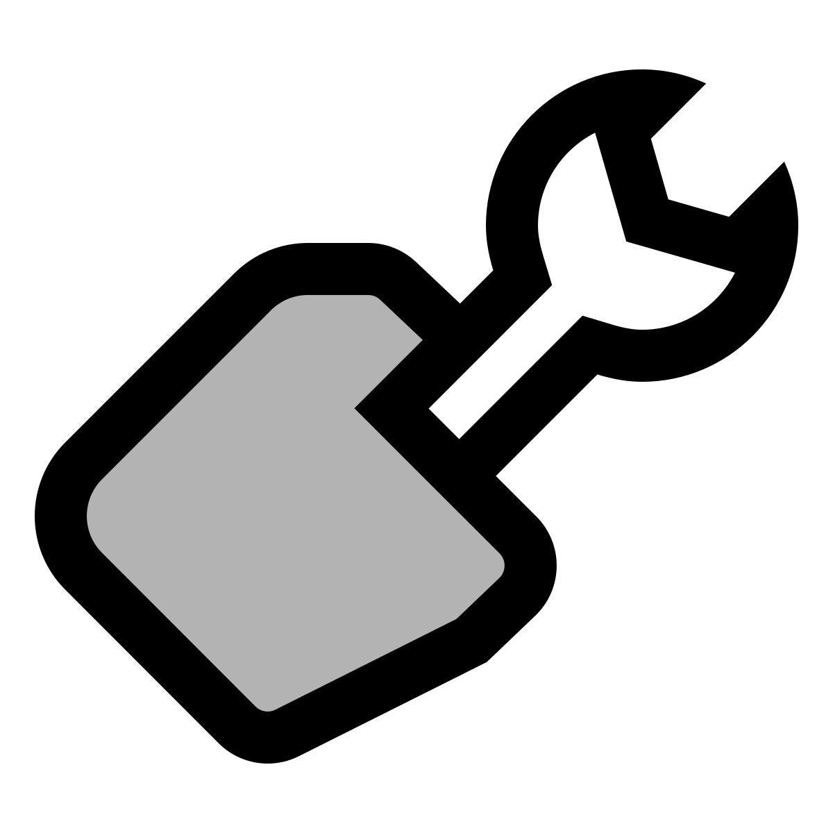 material two tone style travail icon