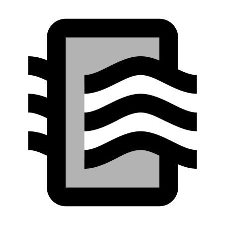 Air Quality Icon In Material Two Tone Style