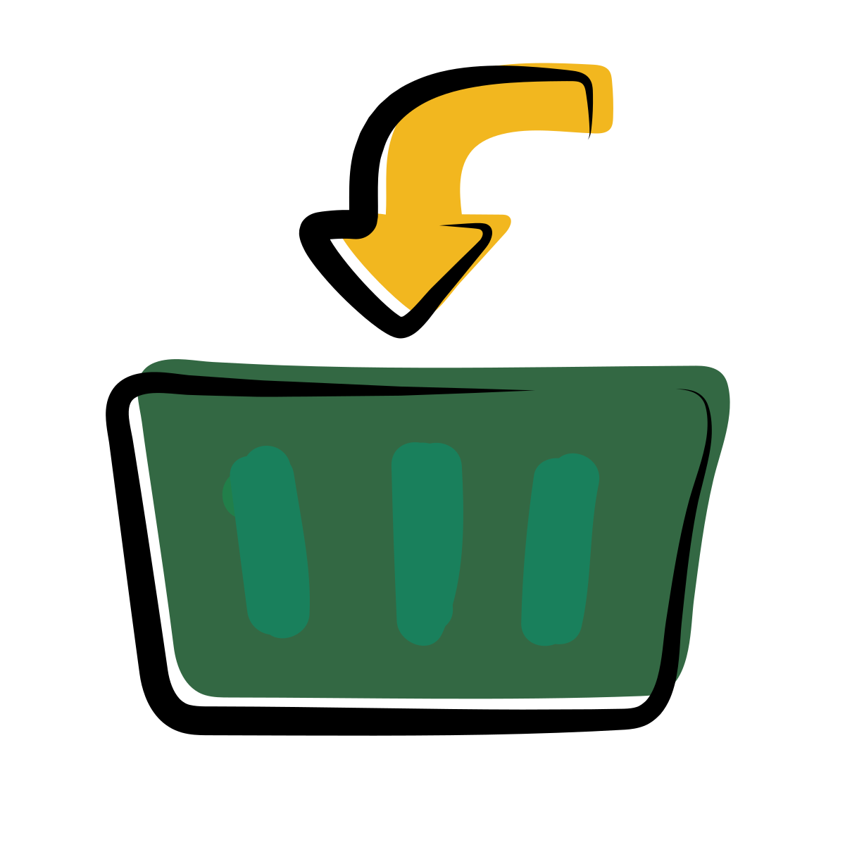 matisse style add to basket icon