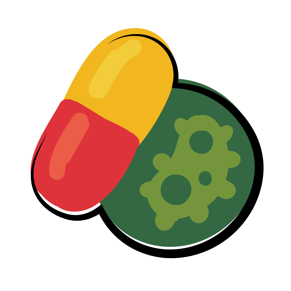 matisse style antibiotic icon