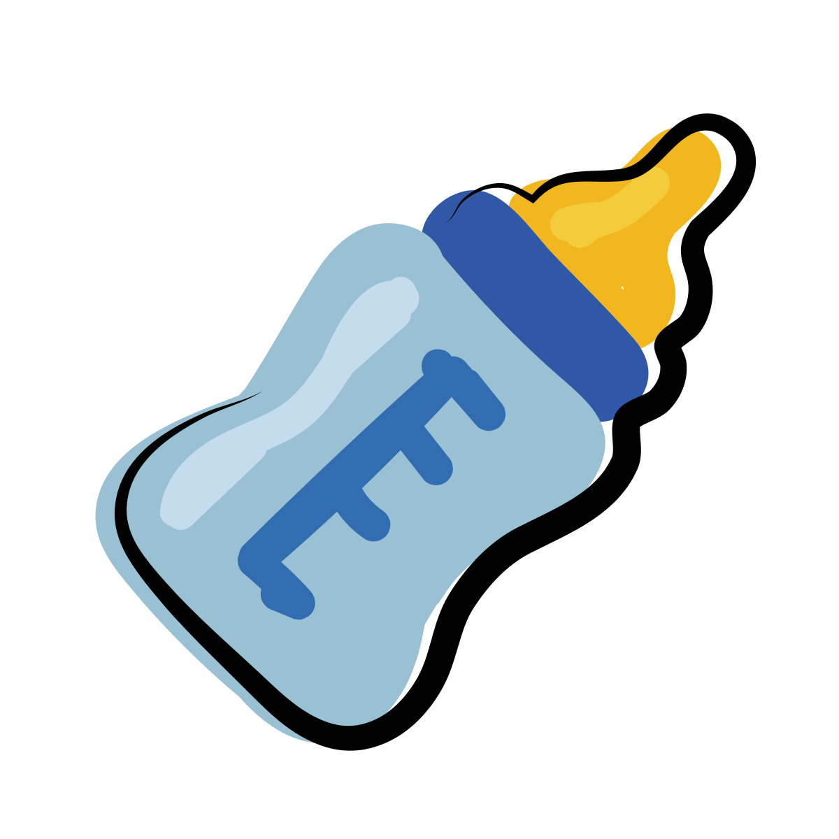 matisse style baby bottle icon