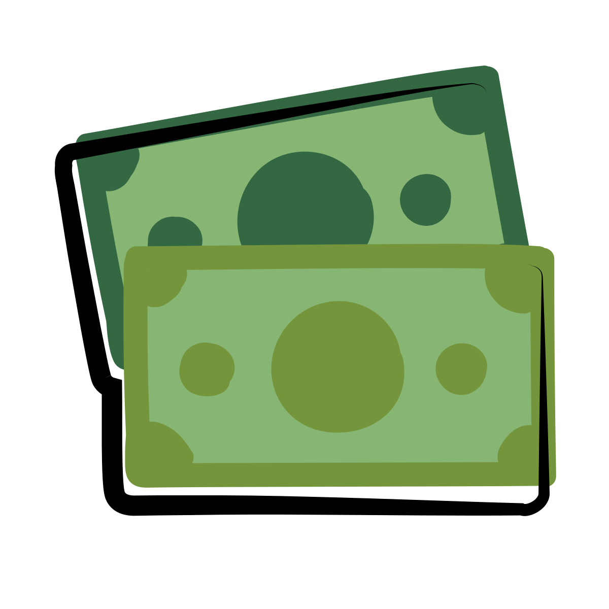 matisse style banknotes icon