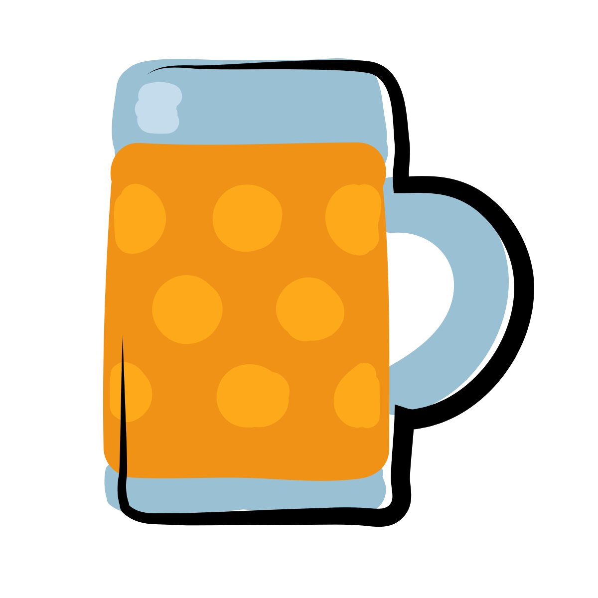 matisse style bavarian beer mug icon