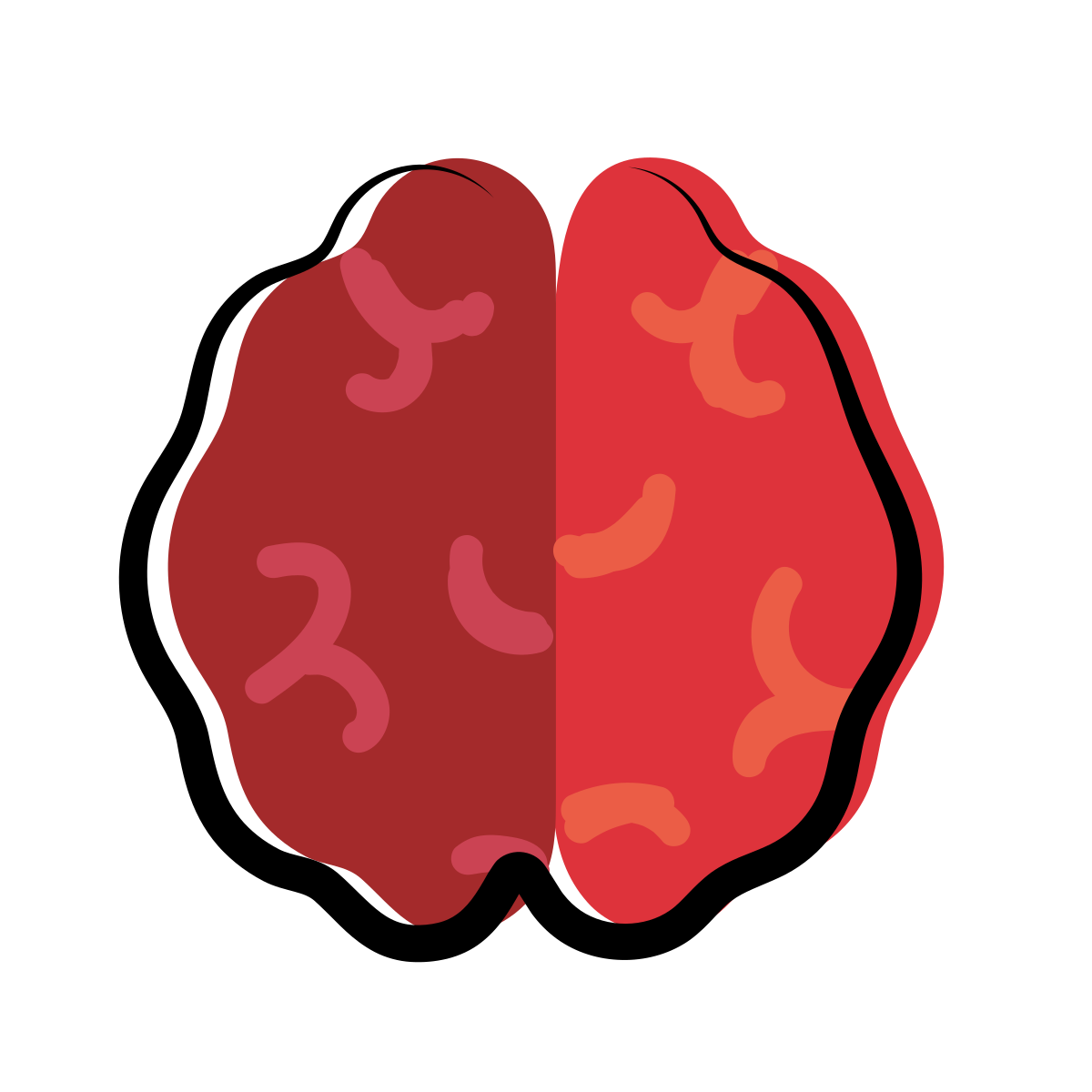 matisse style brain icon