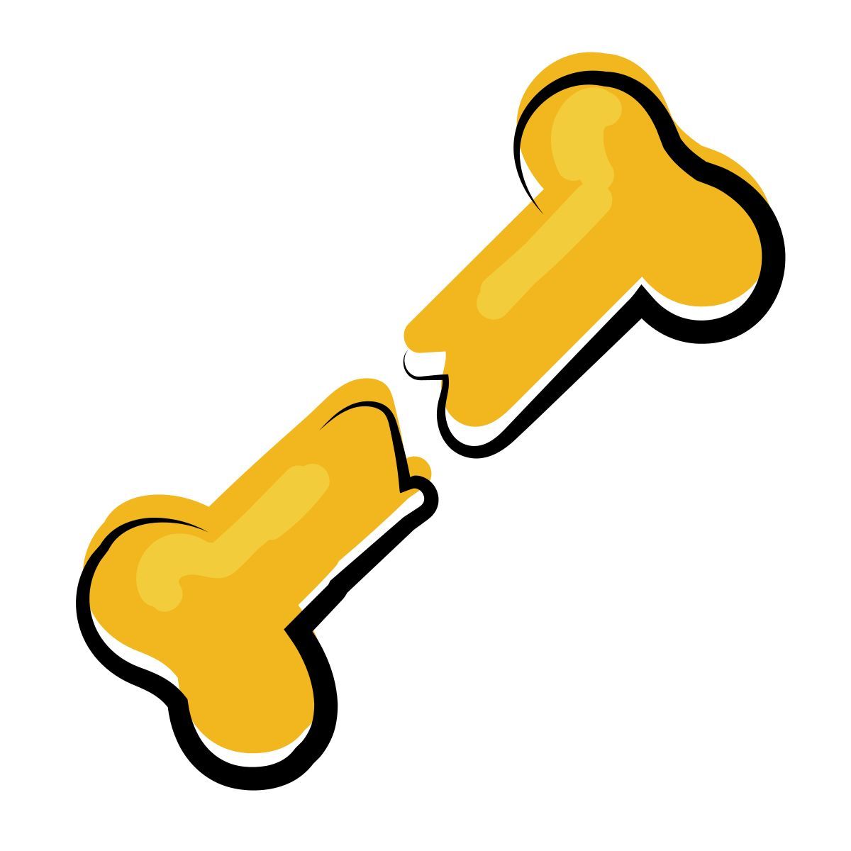 matisse style broken bone icon