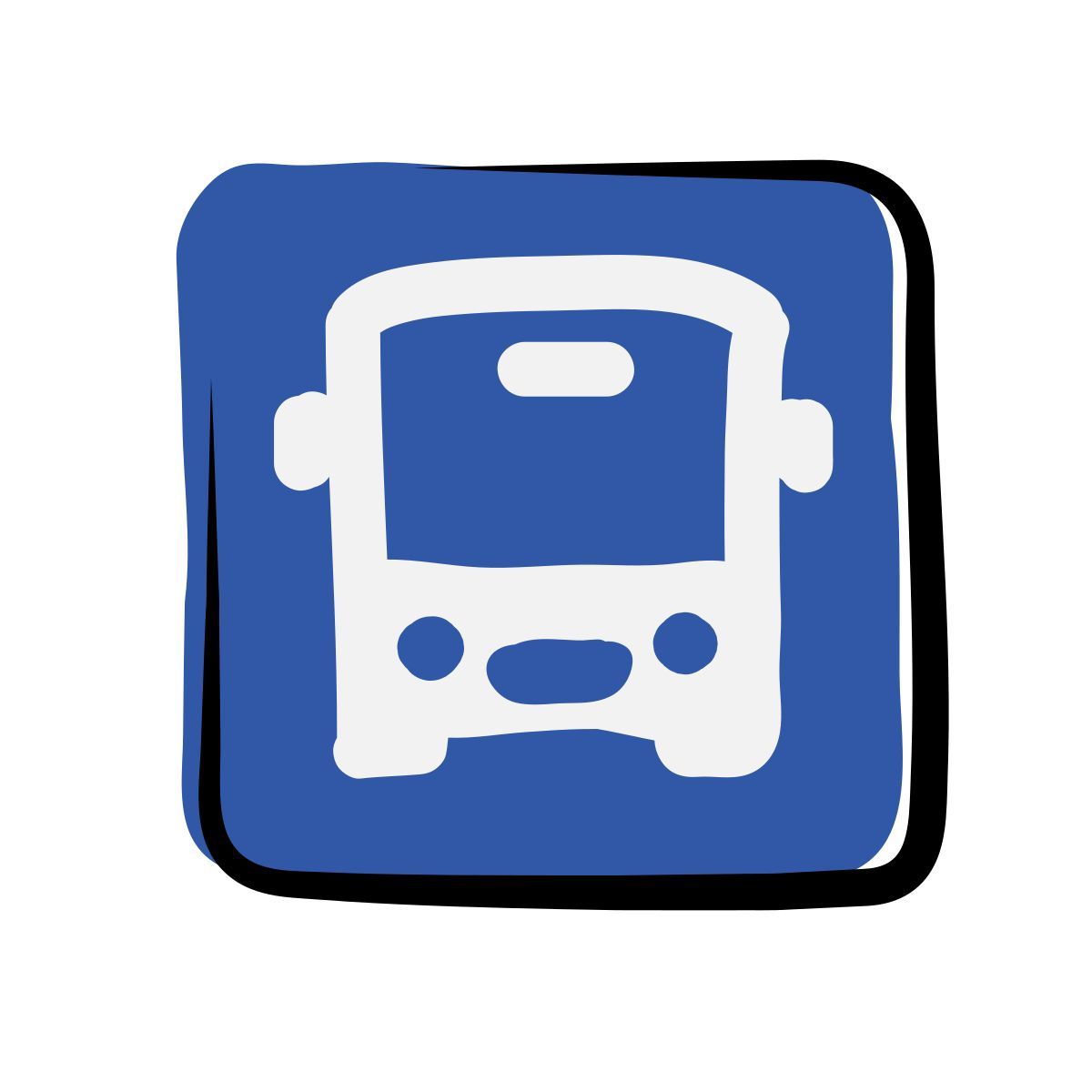 matisse style bus stop icon