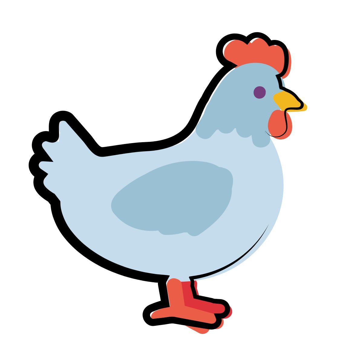 matisse style 鸡 icon