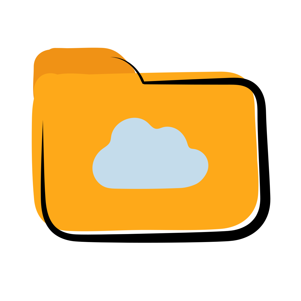 matisse style cloud folder icon