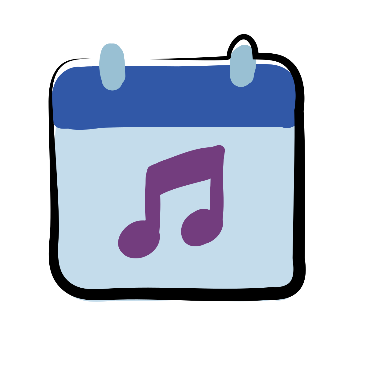 matisse style concert day icon