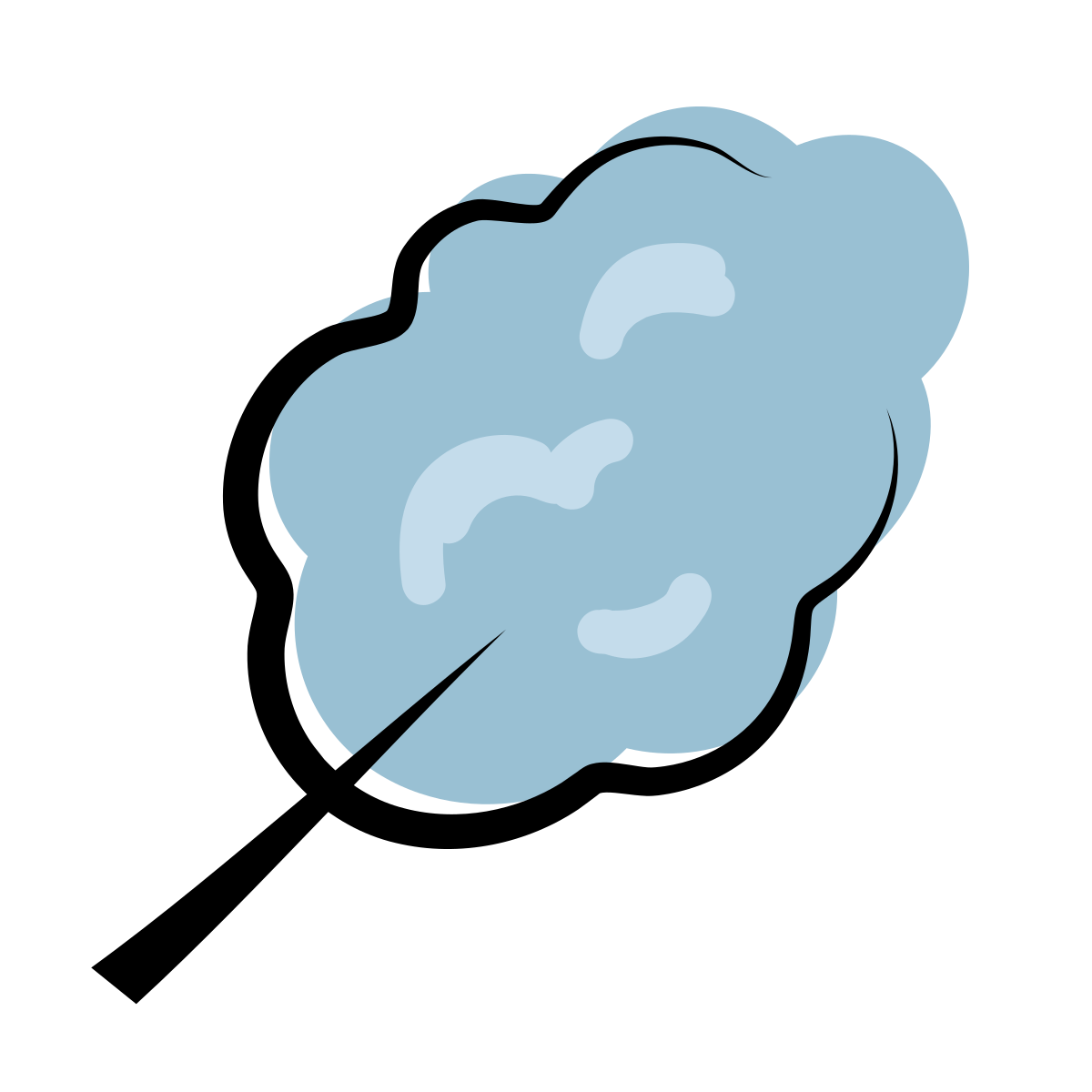 matisse style cotton candy icon