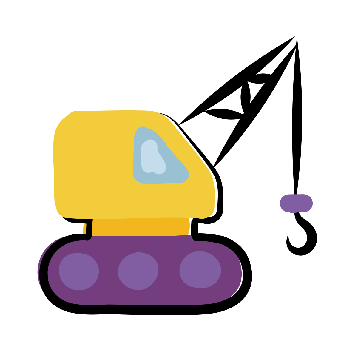 matisse style crane icon