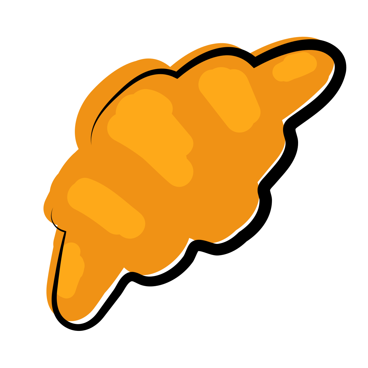 matisse style croissant icon