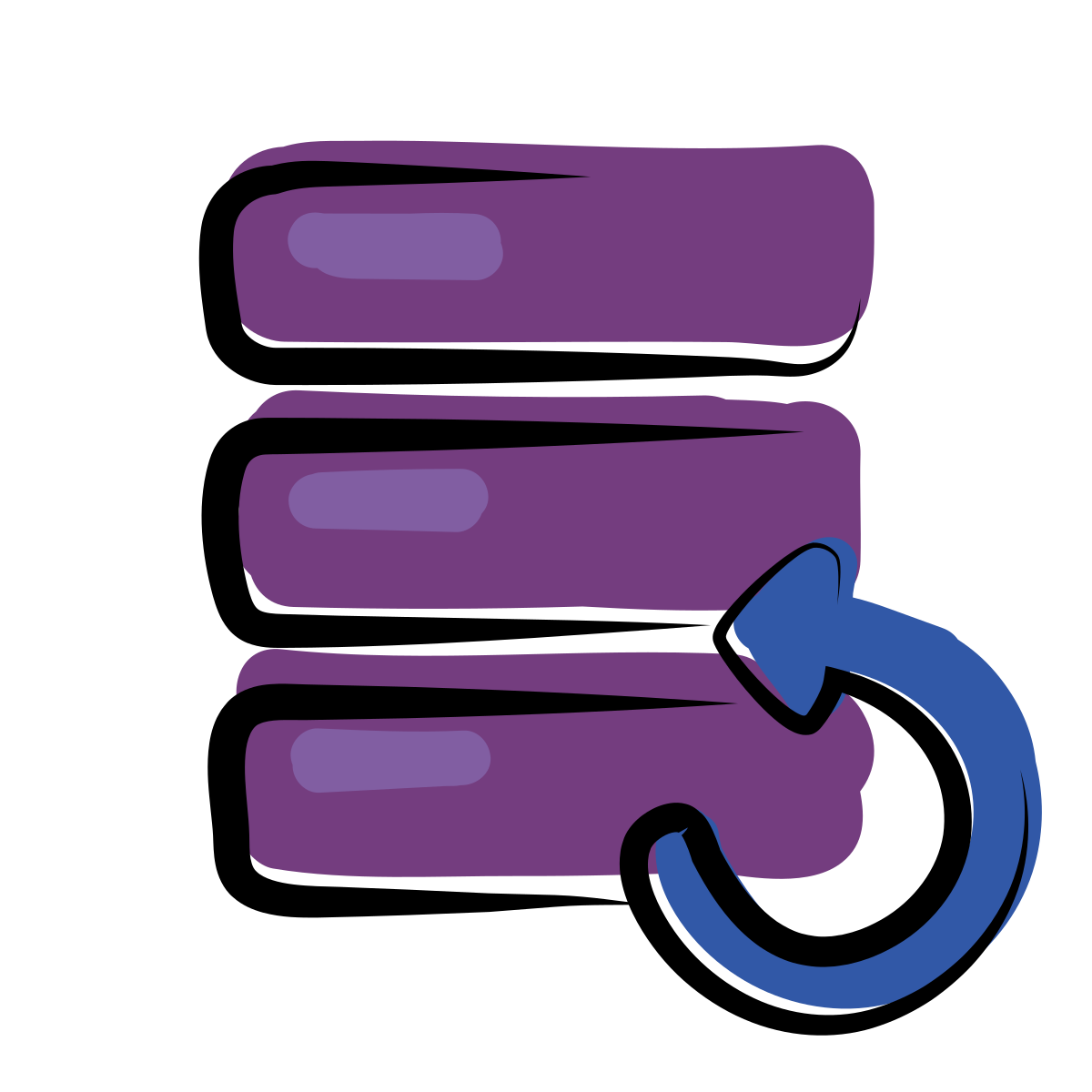 matisse style data backup icon