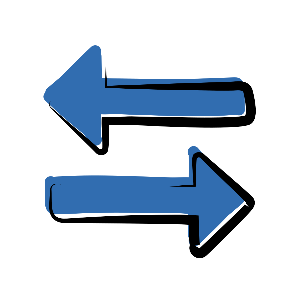 matisse style data in both directions icon