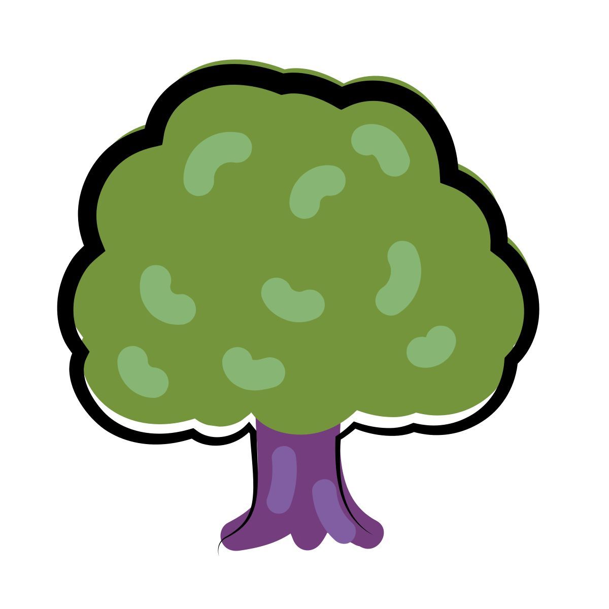 matisse style 낙 엽 나무 icon