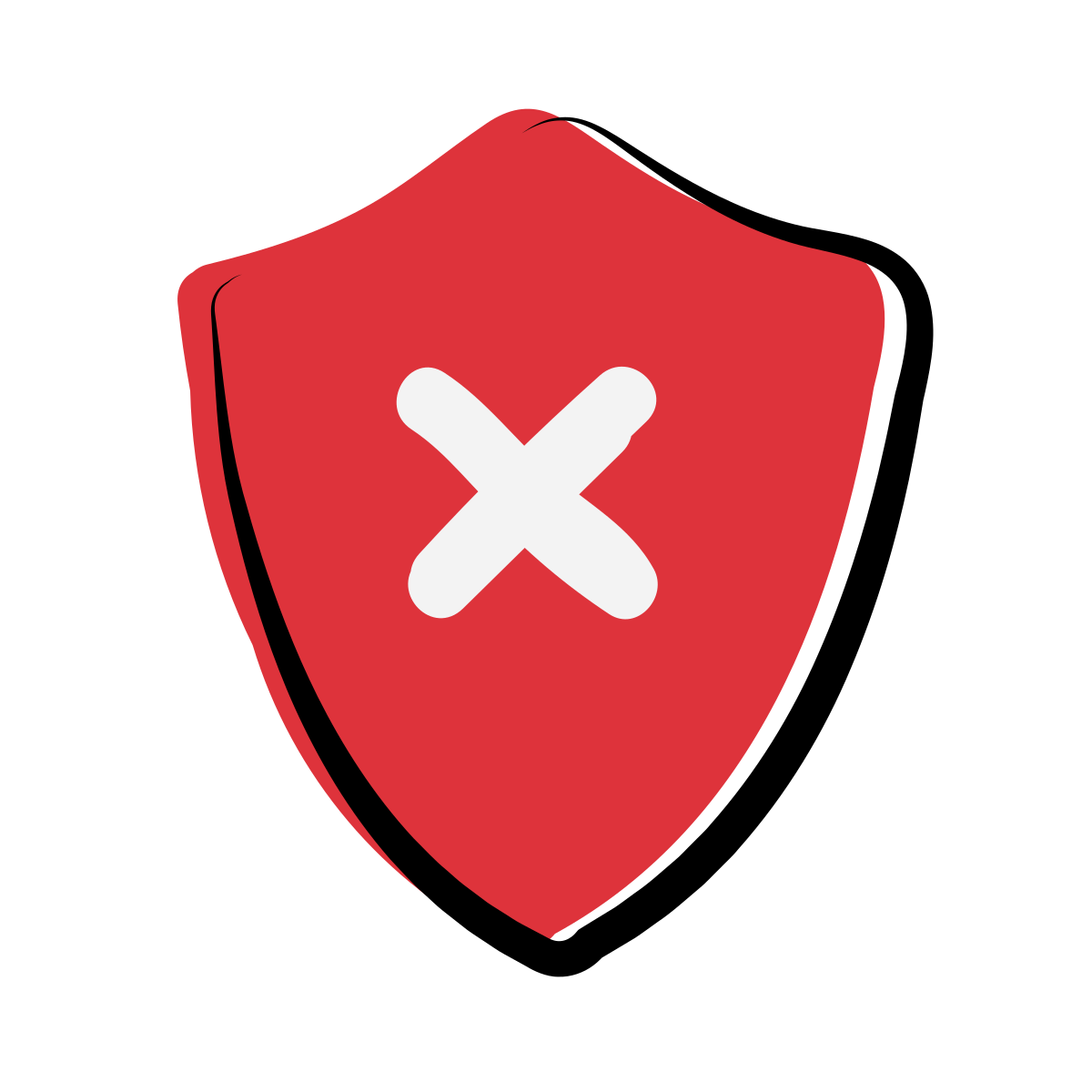 matisse style delete shield icon