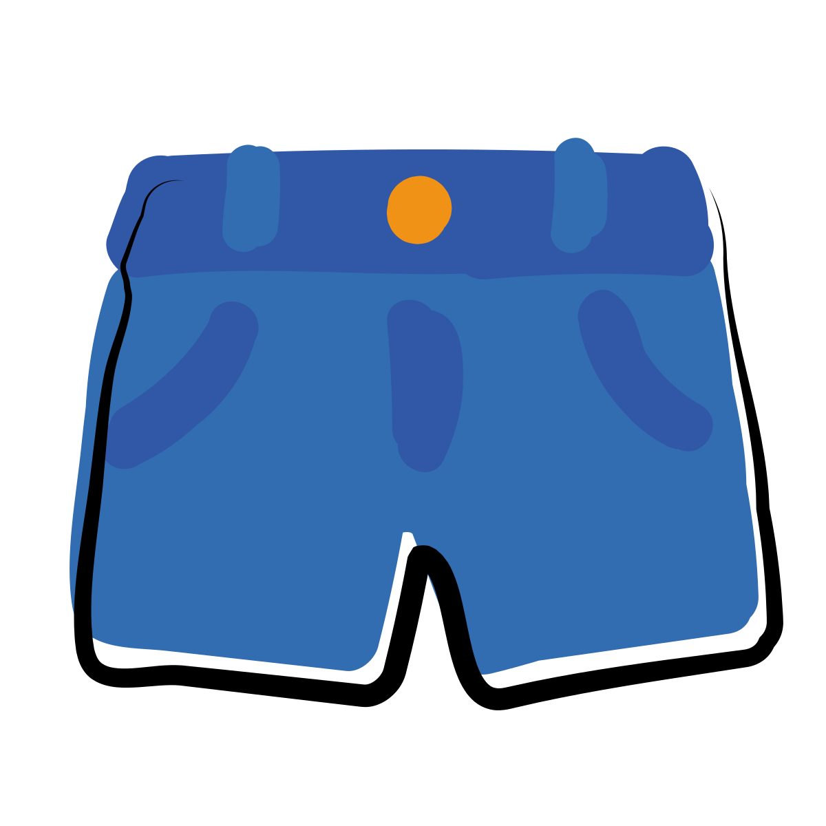 matisse style denim shorts icon
