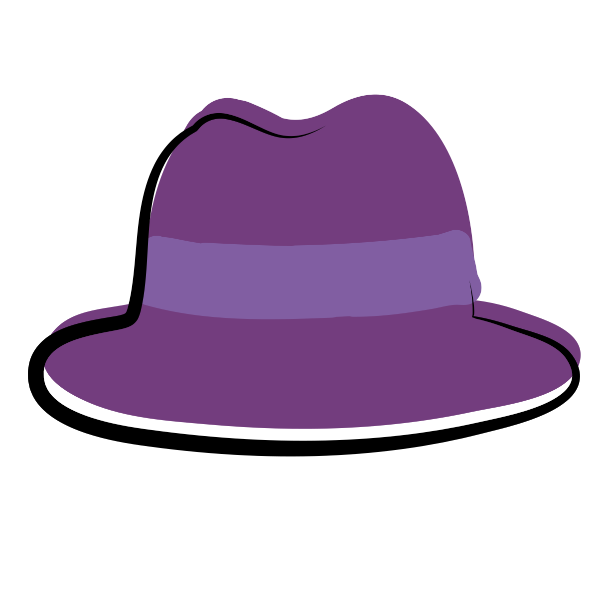 matisse style detective hat icon