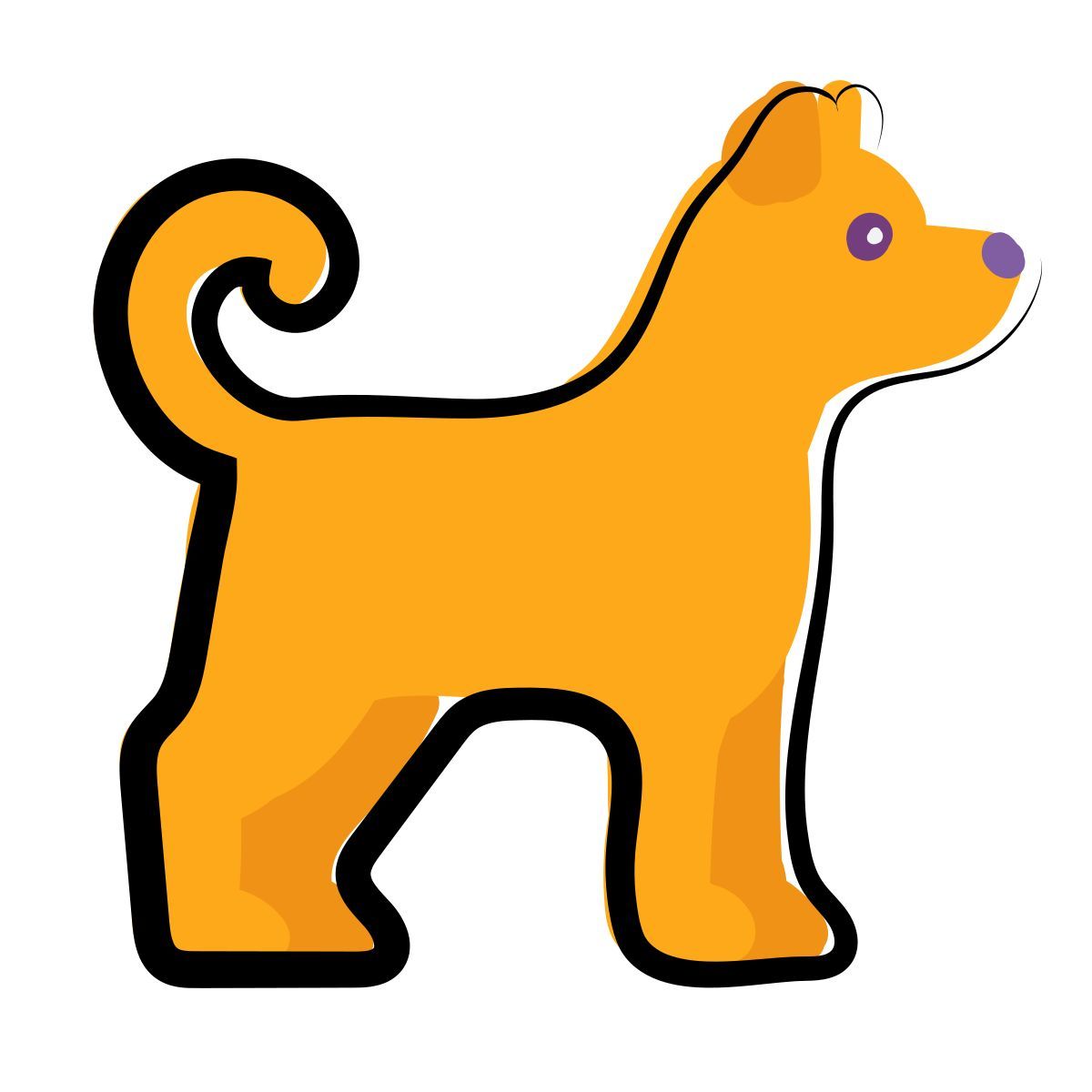 matisse style 狗 icon