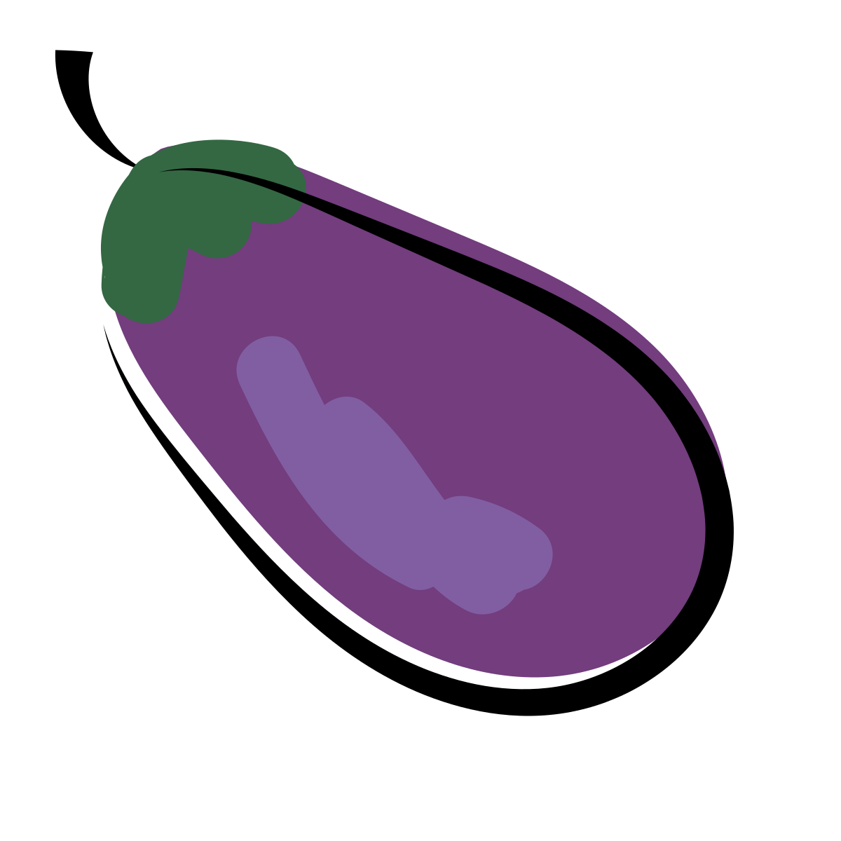 matisse style eggplant icon