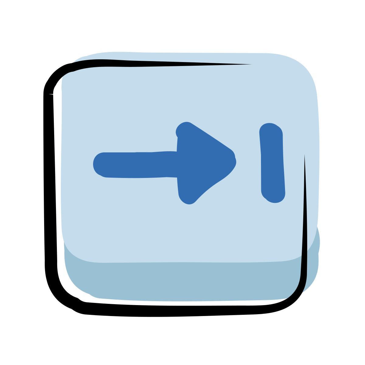 matisse style botão final icon