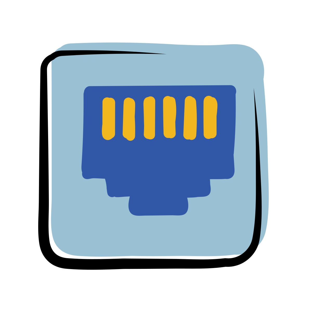 matisse style ethernet off icon