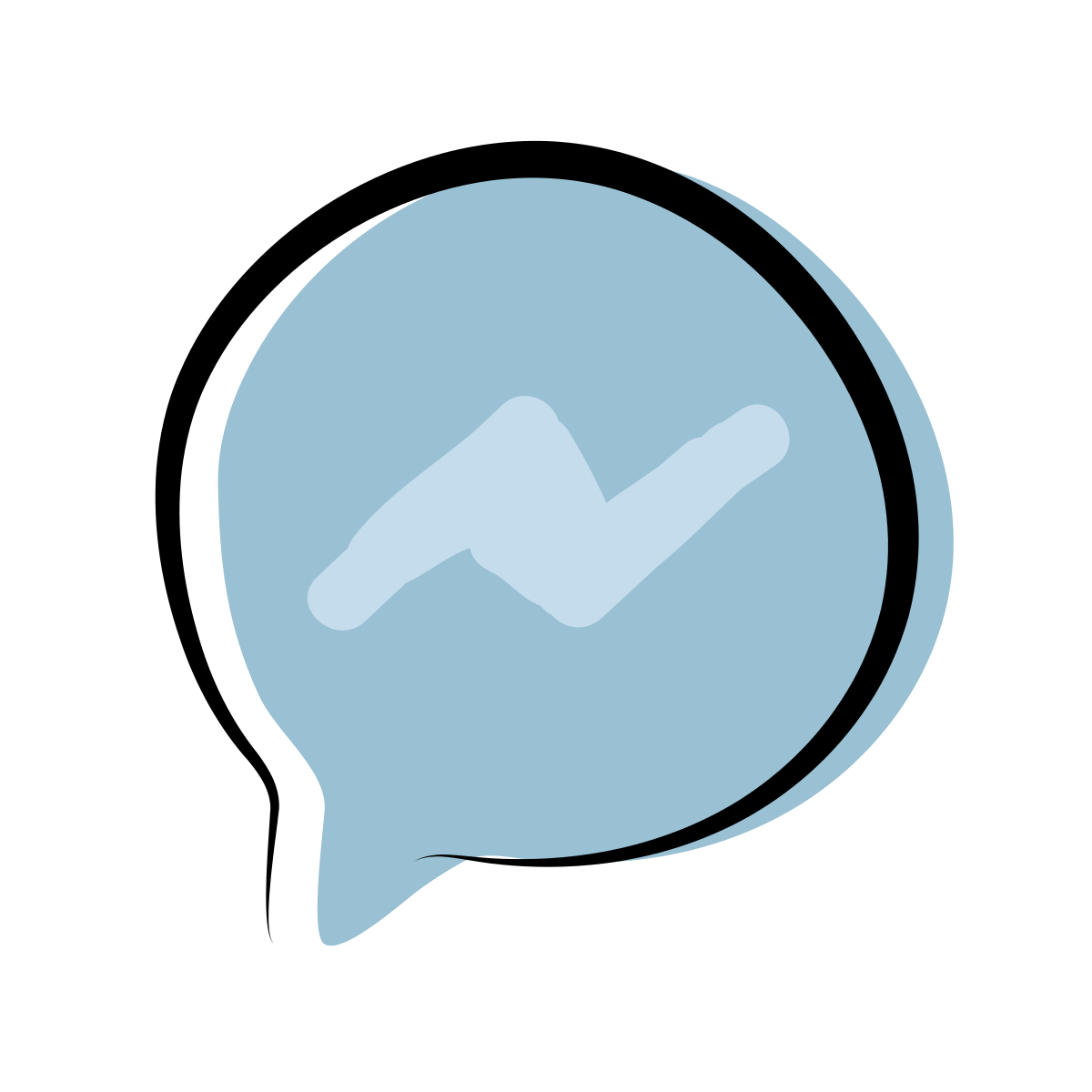 matisse style facebook messenger icon