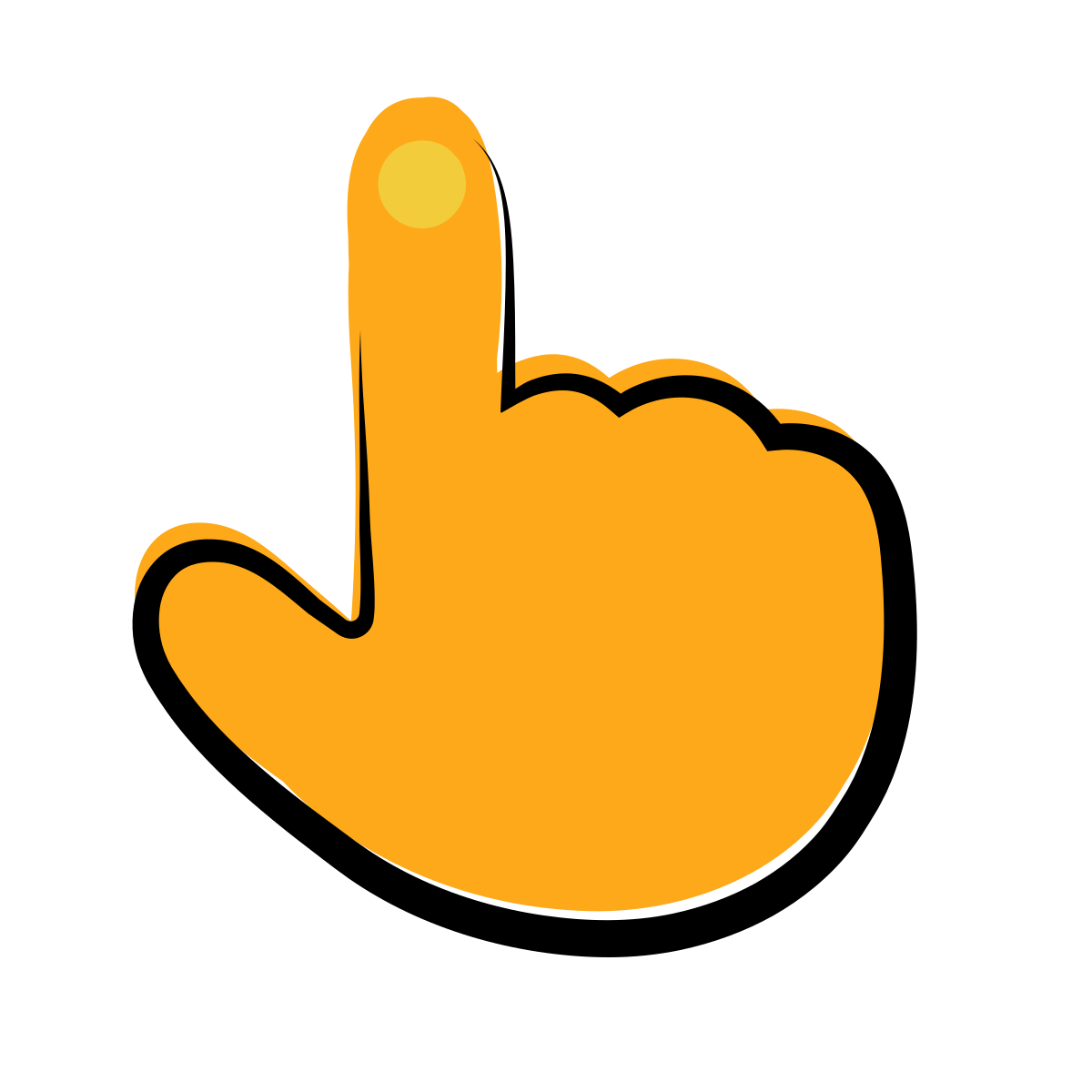 matisse style finger and thumb icon