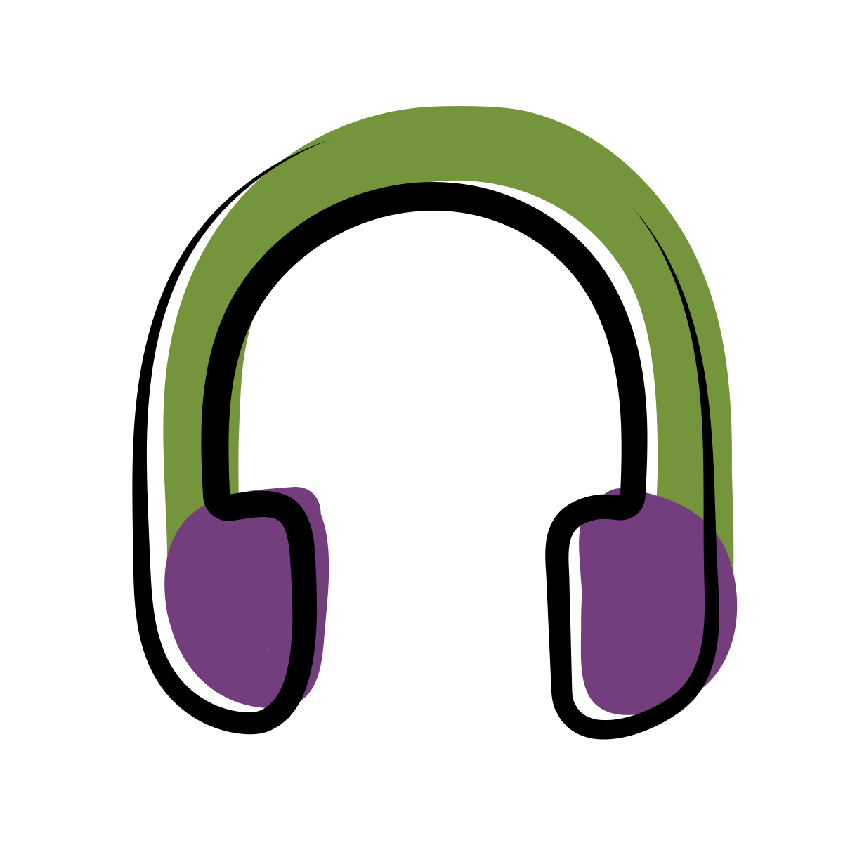 matisse style headphones icon