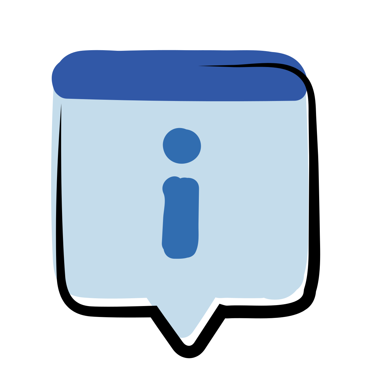 matisse style info popup icon