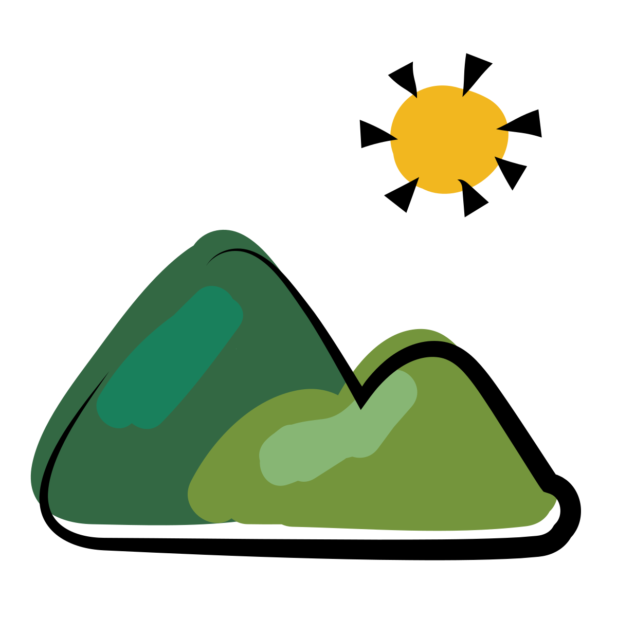 matisse style landscape icon