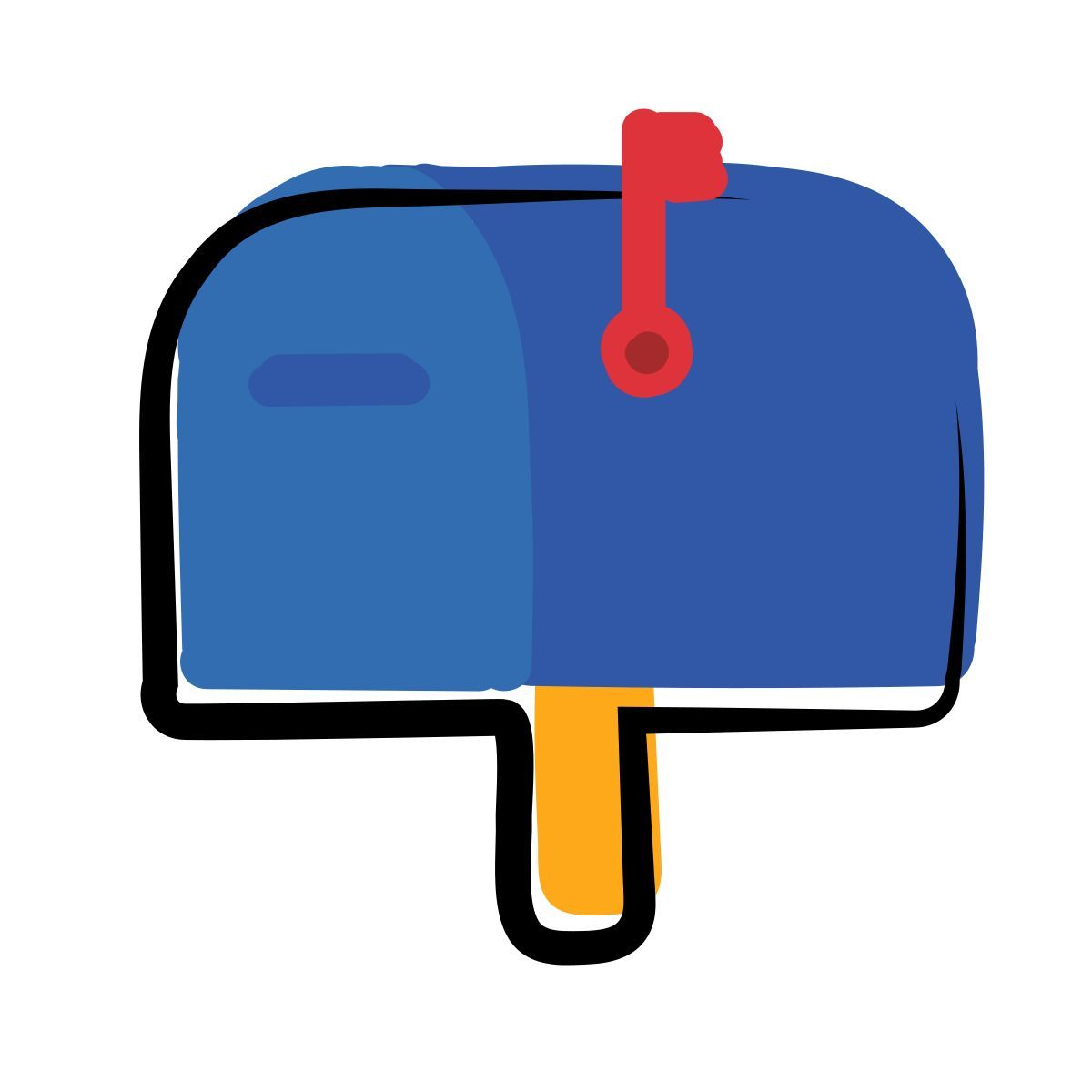 matisse style boîte aux lettres fermée pleine icon