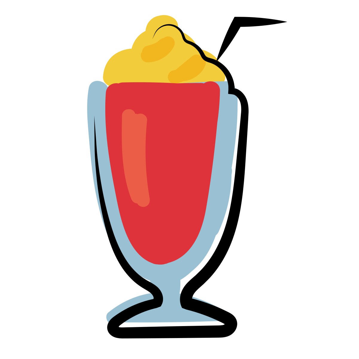 matisse style milkshake icon