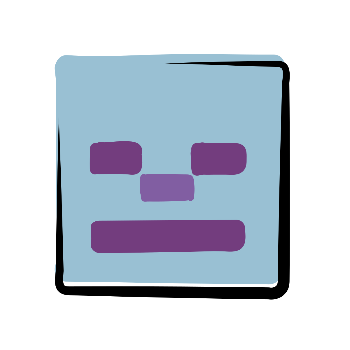 matisse style minecraft skeleton icon