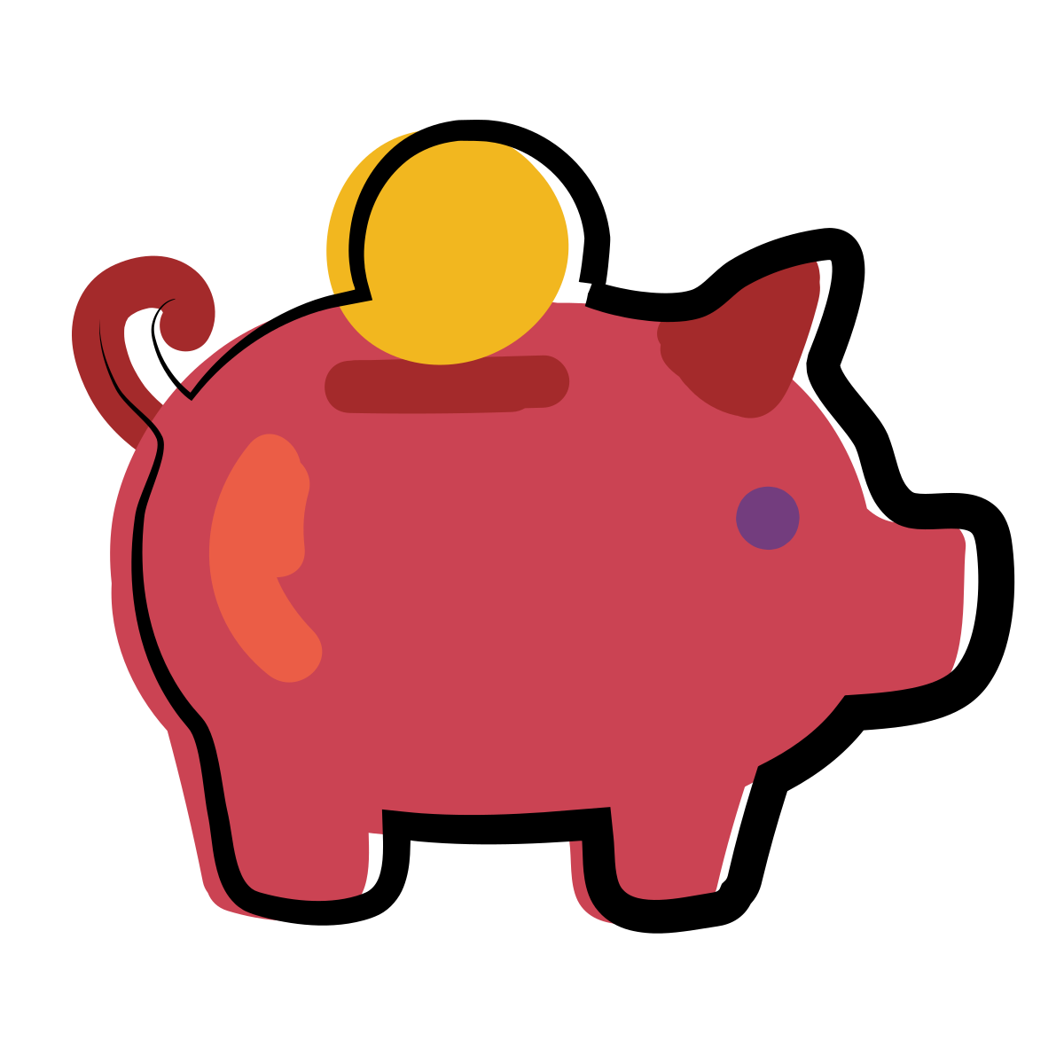 matisse style money box icon